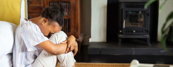 A woman displaying the signs of sexual abuse