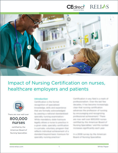 Impact of nursing certification white paper